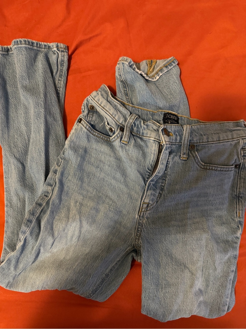 J. Crew Light Blue High-Rise Flare Crop Jeans